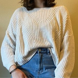 White Knit Sweater